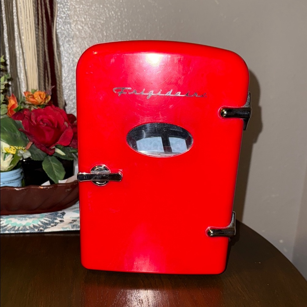 Red Mini Fridge - Picture 3 of 6